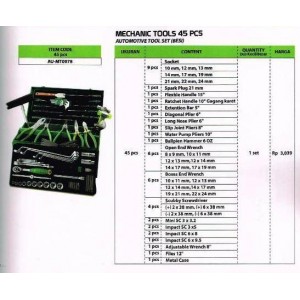 TEKIRO MECHANIC TOOLS 45 PCS